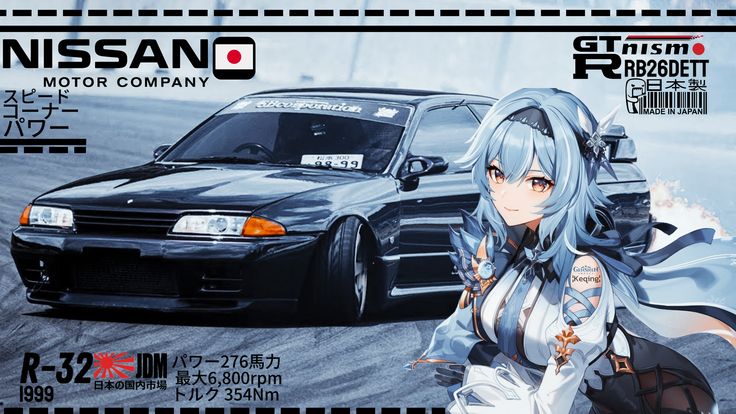 Genshin x Car Wallpaper